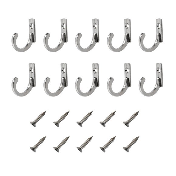 10 Pcs Crochets Vintage pour Manteaux Montés au Mur Crochet Antique pour Porte Peignoir Vêtements