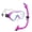 Purple, variant on U.S. Divers Manta Kids Snorkel Combo (Purple)