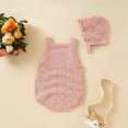 thumbnail image 6 of Generic Baby Boys Knitted Outwear Baby Knit Romper Cotton Sleeveless Boy Girl Sweater Clothes Baby Bodysuit with Cute Hat Set, 6 of 9