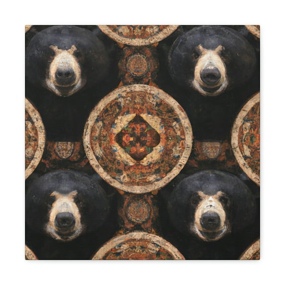 Asiatic Black Bear Alert - Canvas