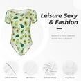 thumbnail image 6 of Easygdp Cartoon Fruit Women's One-Piece Swimsuit Slim Fit Crew Neck Bodysuit Athletic Swimwear with Concealed Buckle - XX-Large, 6 of 9