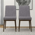thumbnail image 2 of Ashcroft Grayson Chaise de Salle à Manger Mid-Century Modern, Gris (Ensemble de 2), 2 of 7