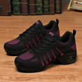 thumbnail image 3 of Women's Jazz Shoes Dance Trainers Lace Up Cushion Breathable Ladies Split Sole Dance Sneakers Platform Shoes, 3 of 11