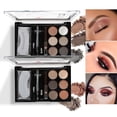thumbnail image 2 of 6 Colours Eyebrow Contour Powder Kit with Eyebrow Brush Eyebrow Stencil Professional Eyebrow Powder Make Up Set, 2 of 8