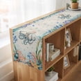 thumbnail image 6 of Table Runners 70 Inches Long Dress Scarves, Octopus Coastal Farmhouse Coffee/Dining/Kitchen Table Decor, Holiday Table Runner, Summer Nautical Starfish Coral Beige 13x70 Inch, 6 of 9