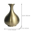 thumbnail image 2 of Raindrops 1Pack Golden Brass Compact Miniature Vase for Flower Arrangement Home Decoration 8.5X4.5X4.5in, 2 of 8