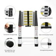 Yesker 12.5ft Telescoping Ladder Aluminum Telescopic Extension Multi