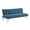 Blue-Fabric, variant on Sawyer Futon in Gray Fabric with Stainless Steel Legs