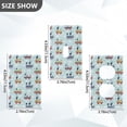 thumbnail image 7 of Yayeee Duplex Wall Plate 1-Gang 4.5"x2.7" Home Receptacle Light Switch Decorative Outlet Cover, Colorful Trains, 7 of 7