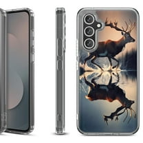 Shockproof Protective Phone Case Cover for Samsung Galaxy S25 FE, by OneToughShield - Deer Running
