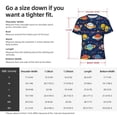 thumbnail image 4 of Rocae Planets and Stars for Men's Moisture-Wicking Crew Tee - T-Shirt for Sports, Outdoor Activities, and Casual WearLarge, 4 of 9