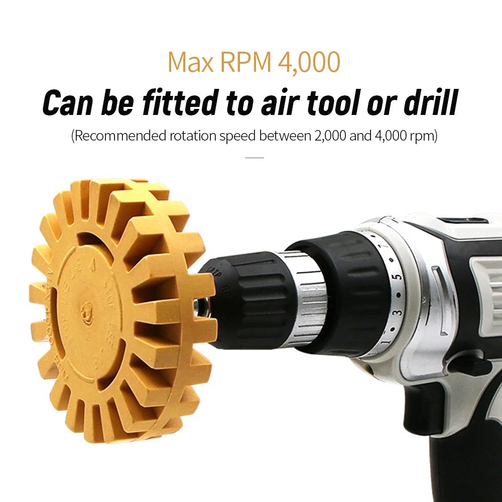 4 inch Pneumatic Rubber Remover Wheel Car Decal and Sticker Removal