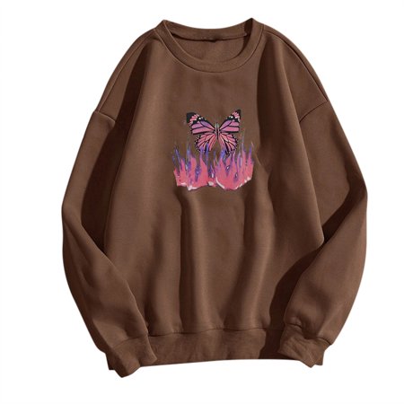 

WOXINDA Sleeve Women s Print Graphic Sweatshirt Long Casual Top Pullover Women s Blouse under Scrub Women Long Sleeve Shirts