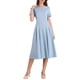thumbnail image 2 of INSPIRE CHIC Vestidos de Cuello Barco para Mujeres 2025 Midi Swing Vestido A-Line para Ocasiones Elegantes y Casuales S Azul Claro, 2 of 5