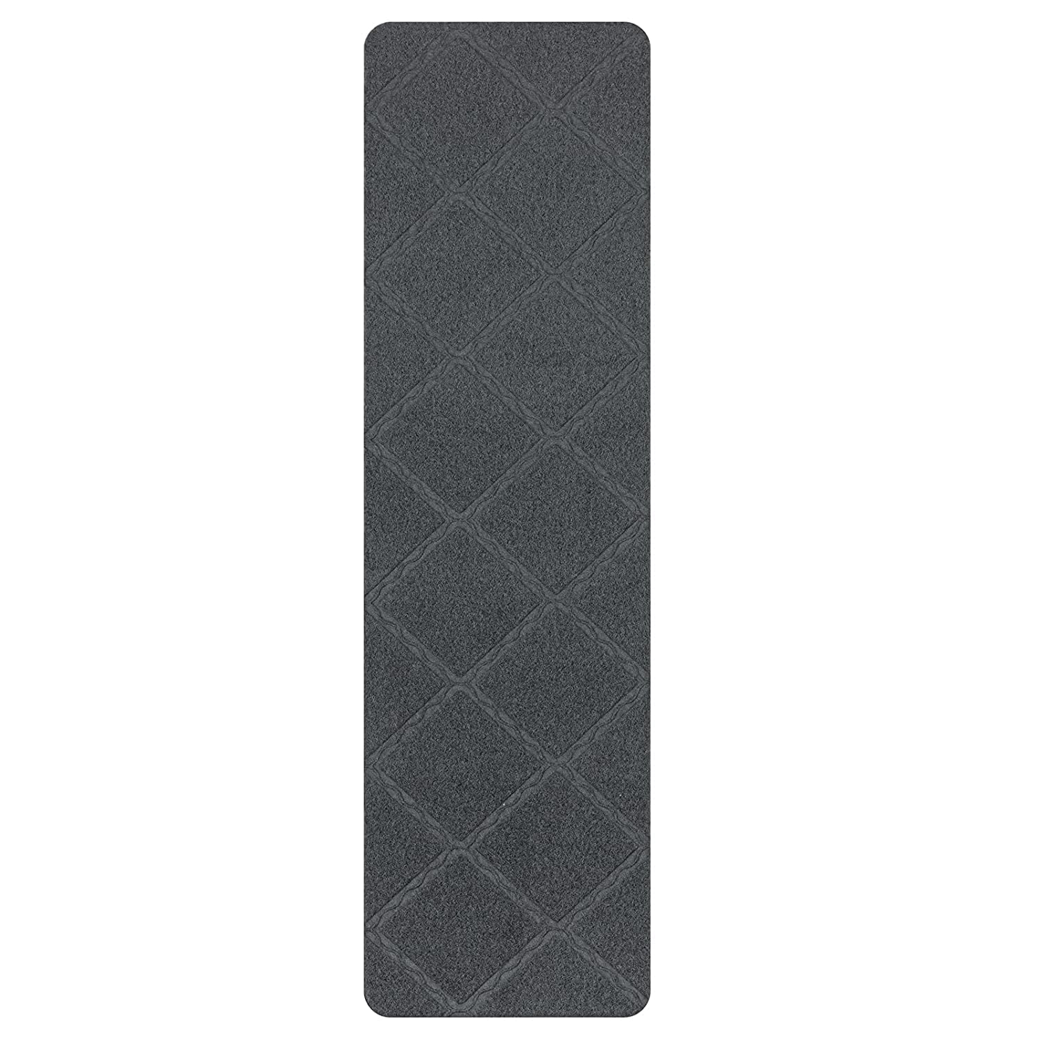 Stair Tread Carpet, 15pcs Non-Slip Stair Treads for Wooden Steps Indoor Outdoor Stair Tread Covers Rugs, 8in x 30in, Gray