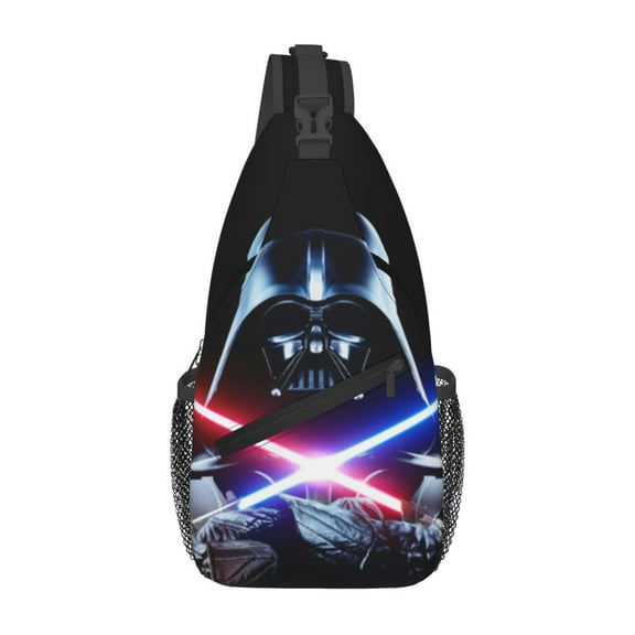 Crossbody Bags Sling Backpack Darth Vader Cross Chest Bag Shoulder Pack for Gym Sports Running Cycling