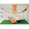 thumbnail image 5 of Tennessee Vols Themed Wreath Bows: White and Orange Checkered Burlap Ribbon Decor, 5 of 6