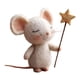 thumbnail image 2 of Ratones hechos a mano con adornos de muñecos de ratón estrella, miniatura navideña creativa para interiores Estilo D, 2 of 9
