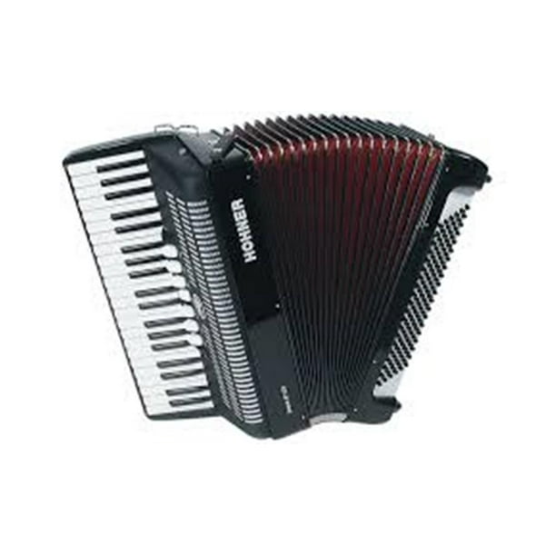 Hohner Bravo Piano Accordion, 120 Bass, Black, BR120B