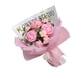 thumbnail image 1 of Ramo de flores de ganchillo hecho a mano, ramo de flores artificiales de punto para festival, Rosa, 1 of 9