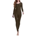 thumbnail image 4 of Bigetiay Women's Long Sleeve Round Neck Leotard for Yoga Dance Gymnastics, Size L, 4 of 4