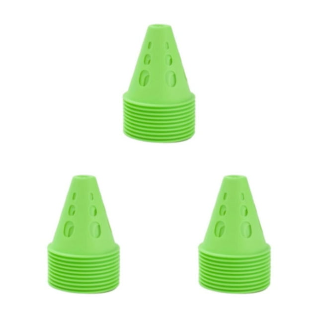 Youkk 10x Roller Skating Pile Bright-Colored Windproof For Quick Set Up And Easy Storage Widely Used green 3Set