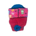 thumbnail image 1 of Barkertime Pink Skeleton Figures on Red Waterproof Premium Dog Diaper - Made in USA, 1 of 6