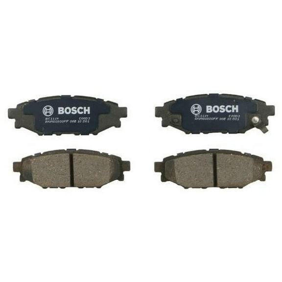 Bosch BC1114 QuietCast Premium Ceramic Disc Brake Pad Set For: Subaru BRZ, Crosstrek, XV Crosstrek, Forester, Impreza, Legacy, Outback, WRX, Rear