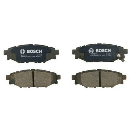 Bosch BC1114 QuietCast Premium Ceramic Disc Brake Pad Set For: Subaru BRZ, Crosstrek, XV Crosstrek, Forester, Impreza, Legacy, Outback, WRX, Rear