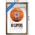 thumbnail image 3 of NBA Los Angeles Clippers - Drip Basketball 21 Wall Poster, 14.725" x 22.375", Framed, 3 of 3