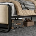 thumbnail image 6 of SHA CERLIN Full Size Metal Platform Bed Frame with Curved Headboard and Under-bed Storage, Beige, 6 of 7
