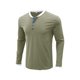 thumbnail image 2 of Sunloudy - Camisetas informales para hombre, cuello redondo, manga larga, cuello redondo, cierre de botones, escote Sunloudy S M L XL XXL, 2 of 7