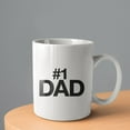 thumbnail image 2 of Number 1 Dad Coffee Mugs 15 OZ Sublimation Mugs,Double-sided Printing Ceramic Cups Ceramic Mugs for Coffee,Tea,Hot Cocoa, 2 of 4