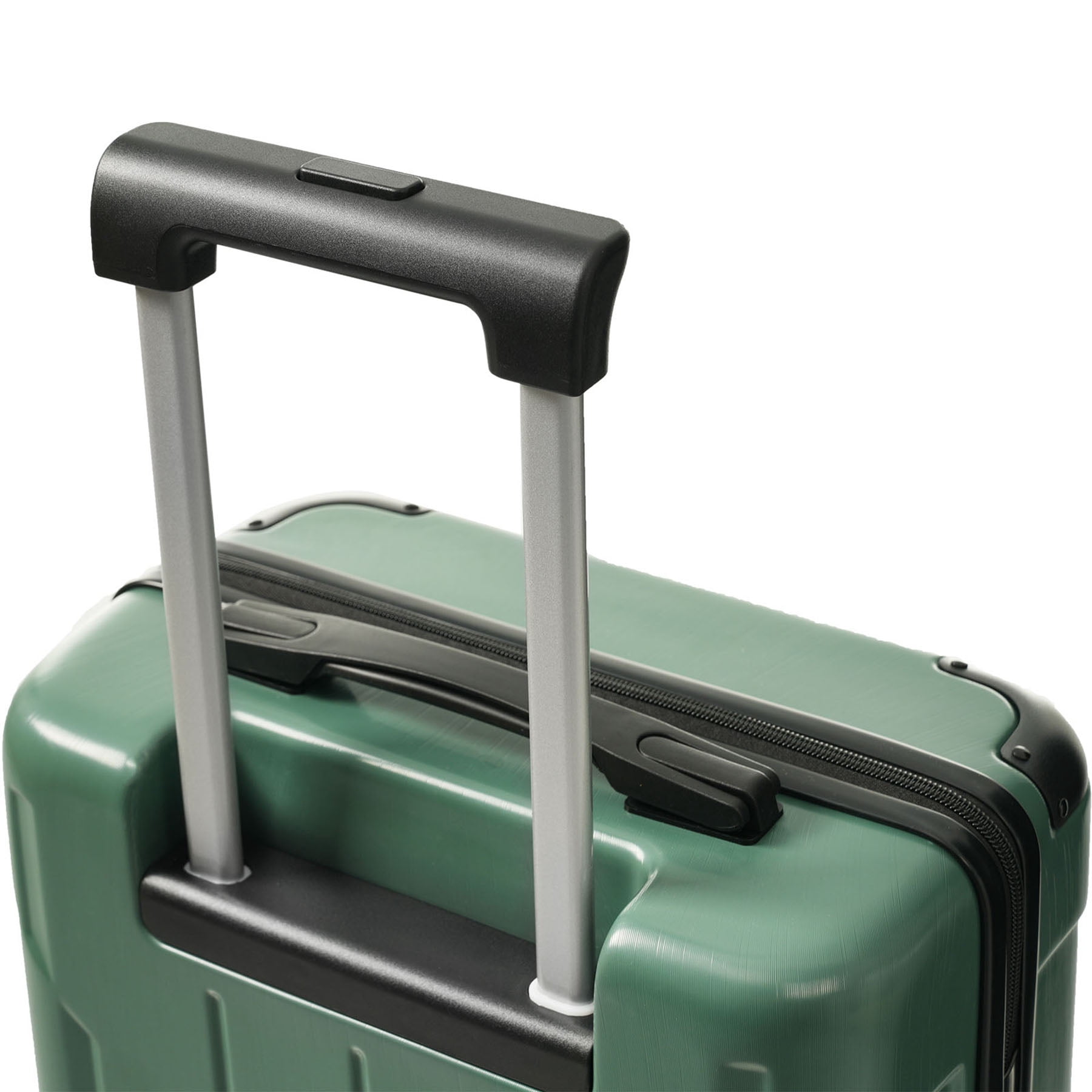 S-HOME Lightweight 20-Inch Hardshell Carry-On Luggage With Spinner Wheels, ABS Material, TSA Lock & Two Packing Cubes, Blackish Green