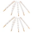 thumbnail image 4 of 10 horquillas de perlas con estilo, horquillas elegantes para el pelo, accesorios para el pelo para niñas, para fiestas y banquetes (blanco, 5 unidades por juego), 4 of 6