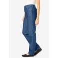 thumbnail image 6 of Woman Within Plus Size Tall Perfect All-Cotton Back-Elastic Denim Jeans, 6 of 6