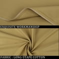 thumbnail image 5 of PiccoCasa 1Pc Pillowcase Zipper Long Staple Cotton, Standard Camel Color, 5 of 7
