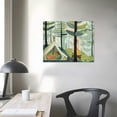thumbnail image 4 of Orinice Forest Trees Campfire Aesthetic Fine Art Poster & Print for Home Decor, Canvas Wall Painting for Classroom Kitchen Office Bathroom, Living Room Bedroom Office Decor 20x16in, 4 of 6