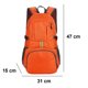 thumbnail image 5 of Mochila de senderismo ligera Vhermosa 30L plegable resistente al agua naranja, 5 of 8