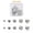 Steel Color (125PCS), variant on MATROOY Stainless Steel Cube Spacer Beads 5 Sizes Polished Metal Tiny Square Loose Beads-Golden (50PCS)
