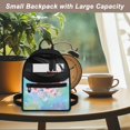 thumbnail image 5 of Eheartsgir Butterfly Floral Print Small Backpack, Practical Polyester Mini Backpack for Travel Shopping, Zipper Zipper Bag, 5 of 8