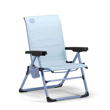 Timber Ridge TAVO™ Mesh Camping Chair Folding Outdoor Chair with Breathable Mesh Back & Cup Holder Coastal Mist