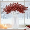 thumbnail image 4 of Artificial Pine Needle Berries for Christmas Decorations - Plastic and Iron Wire Material, Suitable for Home Vases, Christmas Trees and Photographs, 4 of 9