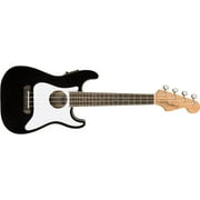 Fender Fullerton Stratocaster Acoustic-Electric Ukulele (Black)