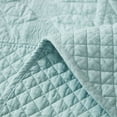 thumbnail image 4 of MarCielo  3 Piece Cotton Oversized Bedspread Quilt Set Tmonica Aruba Blue - Oversized King, 4 of 6
