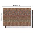 thumbnail image 6 of Orange Boho Ethnic Paisley Pattern Summer Placemats Table Placemats Set Of 4-Linen Kitchen Washable Placemats Table Mats 11.8"x17.7" Non-Slip Heat Resistant, 6 of 6