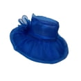 thumbnail image 1 of Mesh Fascinator Hat, Tea Party Hat Derby Hat Sun Hats Breathable Classic Blue, 1 of 8