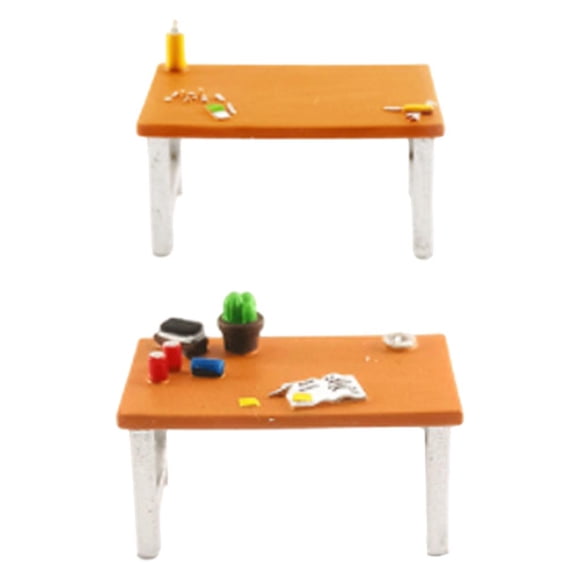 Figuras de taller de reparación de automóviles, escena de construcción, escala 1:64, figuras pintadas para adultos. Mesa de herramientas amarilla