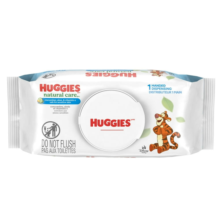 HUGGIES ベビーワイプ Huggies Natural Care Cucumber, Aloe and Vitamin E Baby Wipes