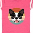 thumbnail image 4 of Inktastic Boston Terrier Dog Retro Sunset Boys or Girls Baby Bodysuit, 4 of 5